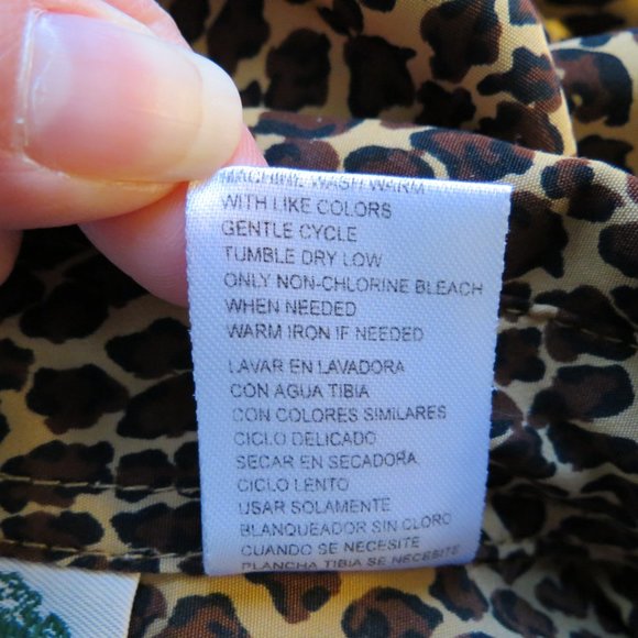 Vintage 90s Womens Oversized Leopard Print Blouse - Picture 7 of 7